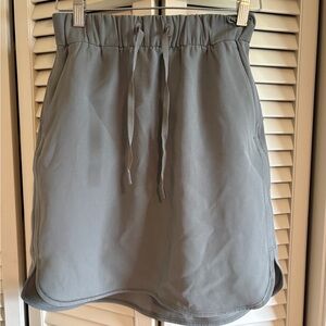 lululemon athletica Gray Drawstring Active Skort